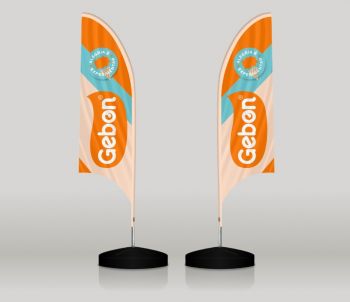 WIND BANNER GEBON (LARANJA)