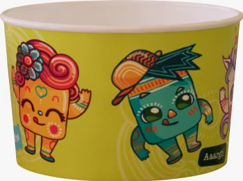 POTE 240 ML DE PAPEL BIODEGRADÁVEL  (ARTE BUUU)