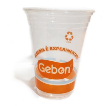 COPO TRANSPARENTE 400ML PERSONALIZADO