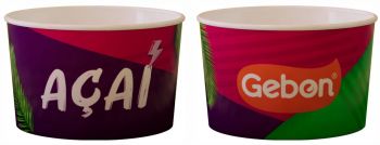 POTE 360 ML DE PAPEL BIODEGRADÁVEL ( ARTE AÇAÍ)