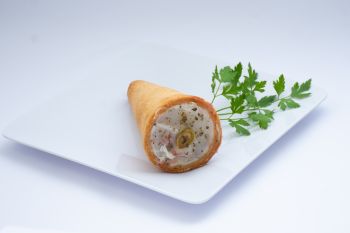 PIZZA NO CONE PRESUNTO E QUEIJO C/5