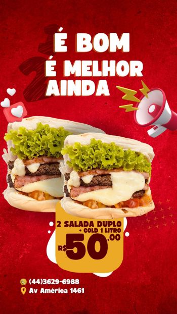 2 - X SALADA DUPLO + GOLD 1 LT